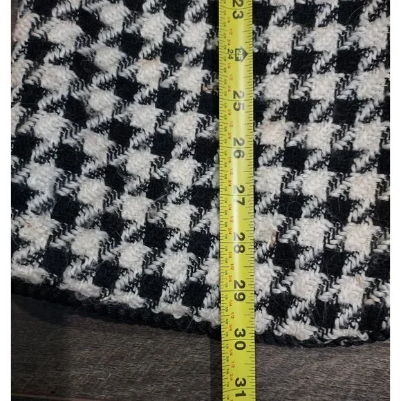 Blazer Houndstooth Retro Plymouth Size 6 Ornate Gold Buttons Professional Wear - Picture 6 of 14